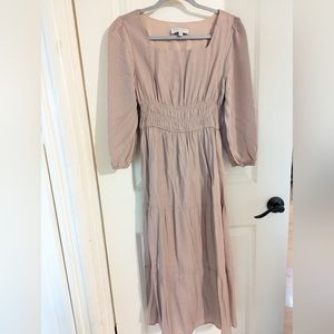 Taupe Midi Dress